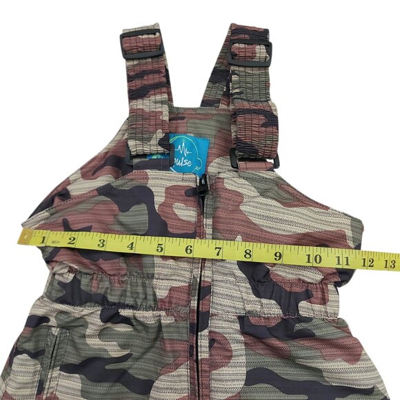Pulse Snow Cargo Bibs Toddlers 4T Green Brown Camo Insulated Winter Outdoor - Picture 10 of 11